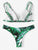 Tropical Pattern Triangle Bikini Set