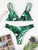 Tropical Pattern Triangle Bikini Set