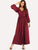 Sleeve Button Through Maxi Dress