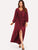 Sleeve Button Through Maxi Dress