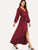 Sleeve Button Through Maxi Dress