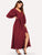 Sleeve Button Through Maxi Dress