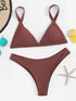 Triangle Top With High Cut Bikini Set