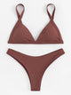 Triangle Top With High Cut Bikini Set