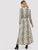 Snakeskin Self Belt Maxi Shirt Dress