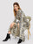 Snakeskin Self Belt Maxi Shirt Dress