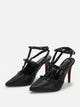 Rivet Detail Ankle Strap Stiletto Heels