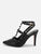 Rivet Detail Ankle Strap Stiletto Heels