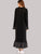 Polka Dot Trim Pephem Combo Maxi Dress
