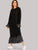 Polka Dot Trim Pephem Combo Maxi Dress