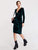 Surplice Neck Ruched Velvet Dress