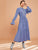 Flounce Sleeve Tiered Maxi Dress