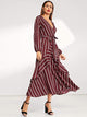 Ruffle Striped Dress