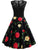 Lace Yoke Floral Flare Dress