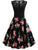 Lace Yoke Floral Flare Dress