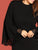 Plus Mock-Neck Lace Trim Dress