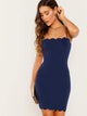 Scallop Edge Cami Bodycon Dress