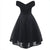 50s Foldover Bardot Flare Lace Dress