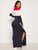 Color Block Split Side Maxi Dress