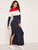 Color Block Split Side Maxi Dress