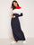 Color Block Split Side Maxi Dress