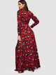 Leopard Print Wrap Maxi Dress