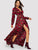 Leopard Print Wrap Maxi Dress