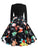 50s Christmas Print Self Tie Flare Dress