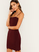 Scallop Edge Cami Bodycon Dress