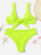 Knot Front Top With Panty Bikini Set