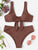 Knot Front Top With Panty Bikini Set