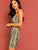 Snakeskin Print Fitted Cami Dress