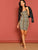 Snakeskin Print Fitted Cami Dress