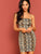 Snakeskin Print Fitted Cami Dress