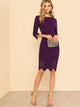 Laser Cut Scalloped Edge Bodycon Dress