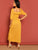 Tied Ruffle Neck Smocked Split Maxi Dress