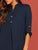 Rolled Tab Sleeve Button Front Maxi Dress