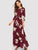 Floral Print Self Tie Maxi Dress