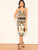 Scarf Print Cami Pencil Dress