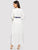 Ruffle Decoration Waist Tie Longline Dress