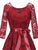 50s Lace Overlay Knot High Low Dress