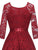 50s Lace Overlay Knot High Low Dress
