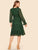  60s Keyhole Neck Flounce Sleeve Leopard Dress