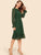  60s Keyhole Neck Flounce Sleeve Leopard Dress