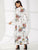 Floral Print Bishop Sleeve Ruffle Hem Dress