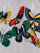 50s Scalloped Neck Butterfly Print Flare Dress