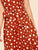 Waist Belted Polka Dot Midi Dress