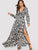 Leopard Print Wrap Maxi Dress