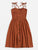 Single Breasted Elastic Detail Slip Dress