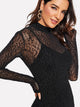  Leopard Mesh Overlay 2 In 1 Dress